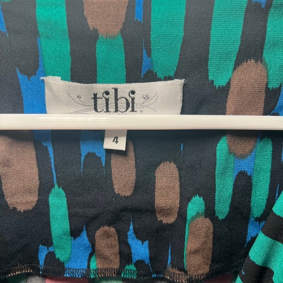 Women's Tibi York Printed Mini Dress Size 4 - Picture 3 of 6